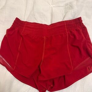 Lululemon Hotty Hot 2.5 inch size 12 red